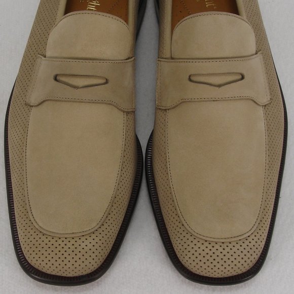 NEW E.T. WRIGHT BEIGE NUBUCK LEATHER LOAFERS 9.5 B main image 11
